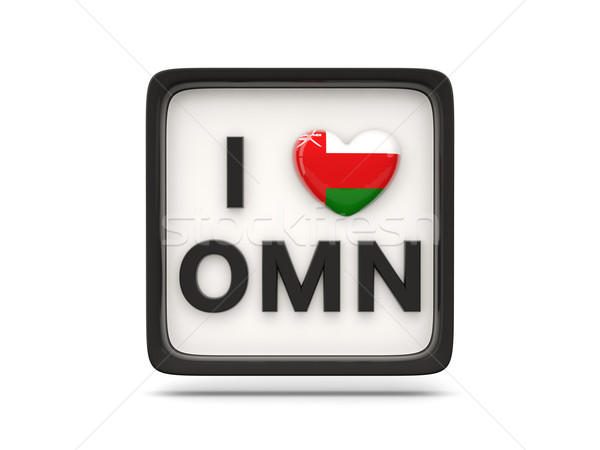 любви Оман знак изолированный белый сердце Сток-фото © MikhailMishchenko