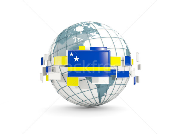 мира флаг изолированный белый 3d иллюстрации карта Сток-фото © MikhailMishchenko