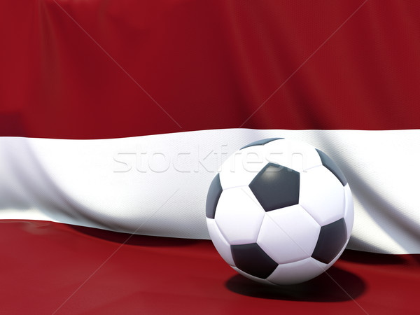Bandeira Látvia futebol equipe país Foto stock © MikhailMishchenko