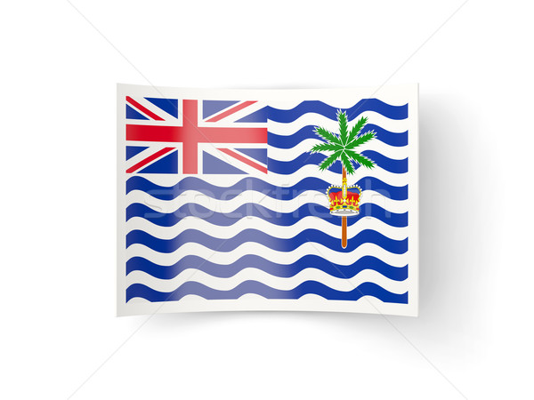 Bent icon with flag of british indian ocean territory Stock photo © MikhailMishchenko