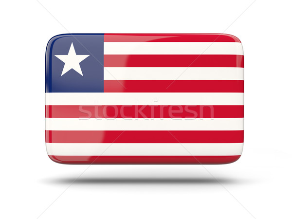 Square icon with flag of liberia Stock photo © MikhailMishchenko