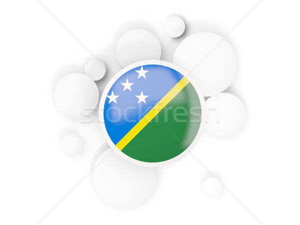 Round flag of solomon islands with circles pattern Stock photo © MikhailMishchenko