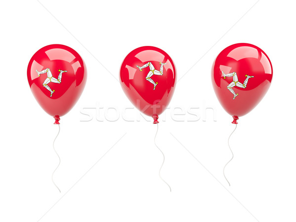 Air balloons with flag of isle of man Stock photo © MikhailMishchenko