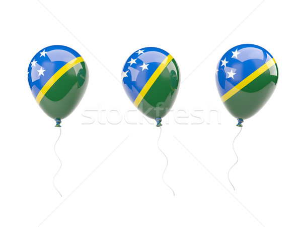 Air balloons with flag of solomon islands Stock photo © MikhailMishchenko