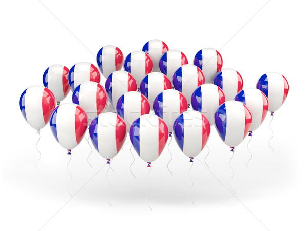 Balloons with flag of france Stock photo © MikhailMishchenko