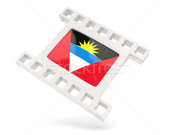 Movie icon with flag of antigua and barbuda Stock photo © MikhailMishchenko