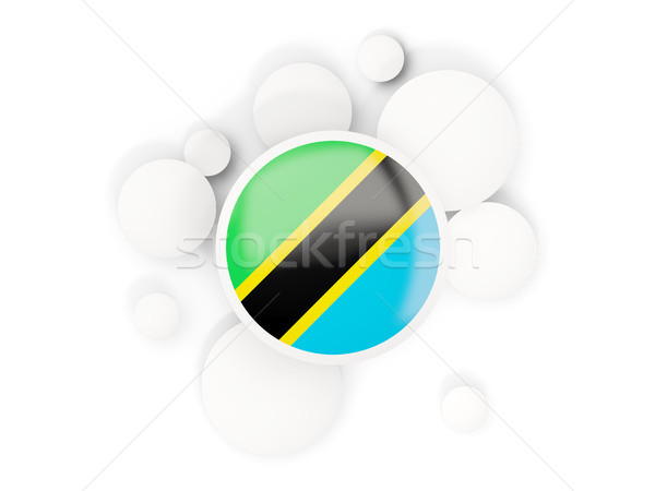 Stockfoto: Vlag · cirkels · patroon · geïsoleerd · witte · 3d · illustration