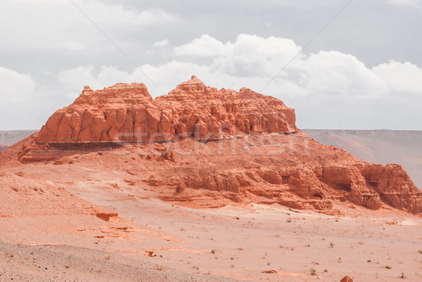 Stockfoto: Rood · canyon · woestijn · zuiden · Mongolië