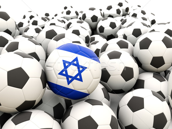 Football with flag of israel Stock photo © MikhailMishchenko
