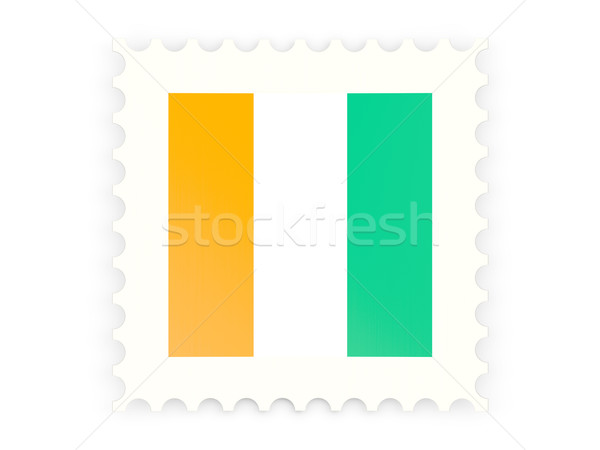 Postage stamp icon of cote d'Ivoire Stock photo © MikhailMishchenko