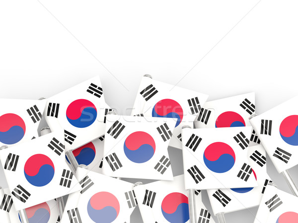 Flag pin of south korea Stock photo © MikhailMishchenko