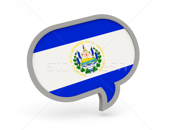 Chat icon with flag of el salvador Stock photo © MikhailMishchenko