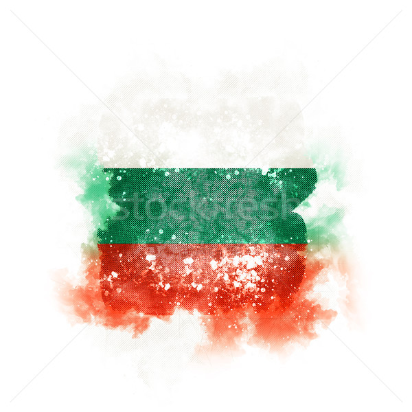 Platz Grunge Flagge Bulgarien 3D-Darstellung Retro Stock foto © MikhailMishchenko