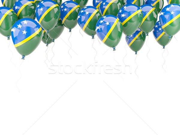Balloon frame with flag of solomon islands Stock photo © MikhailMishchenko