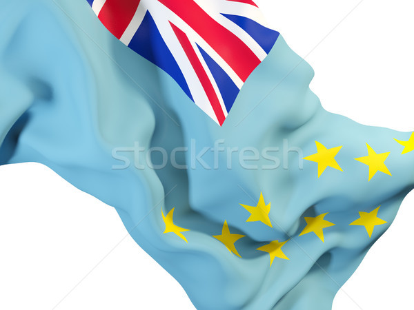 Vlag Tuvalu 3d illustration reizen Stockfoto © MikhailMishchenko