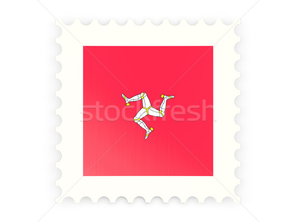 Postage stamp icon of isle of man Stock photo © MikhailMishchenko