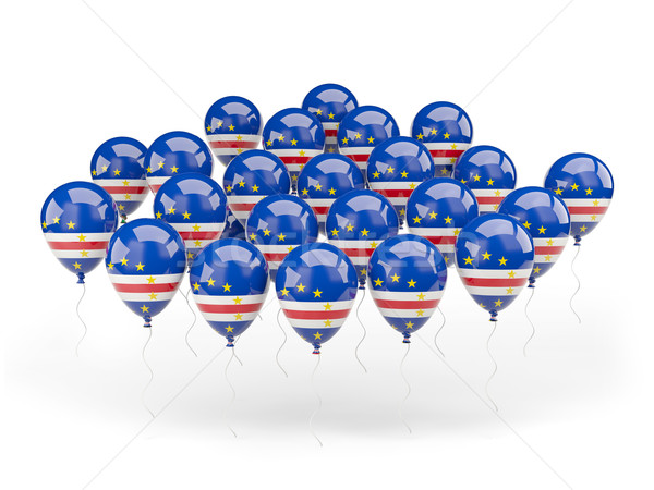 Balloons with flag of cape verde Stock photo © MikhailMishchenko