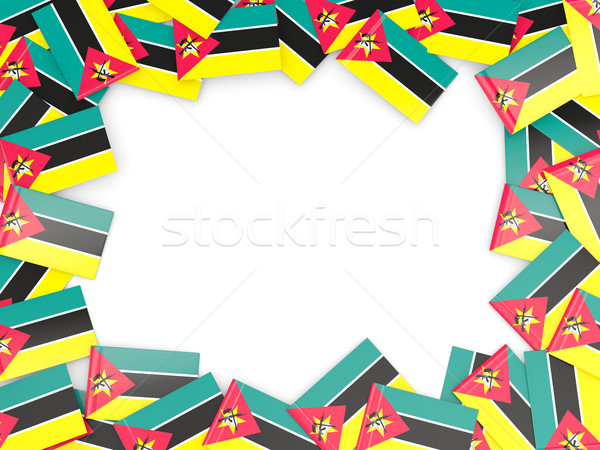 Frame with flag of mozambique Stock photo © MikhailMishchenko
