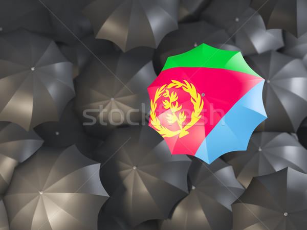 Umbrelă pavilion Eritreea top negru umbrele Imagine de stoc © MikhailMishchenko