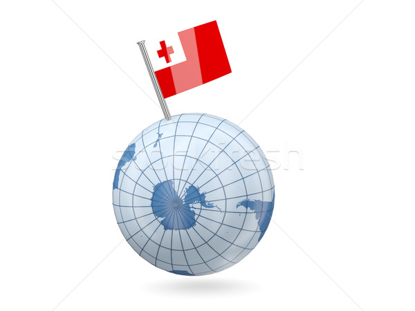 Globe with flag of tonga Stock photo © MikhailMishchenko