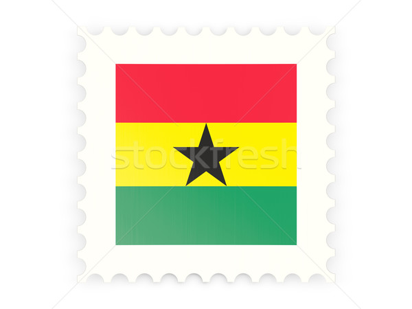 Icon Ghana geïsoleerd witte mail Stockfoto © MikhailMishchenko