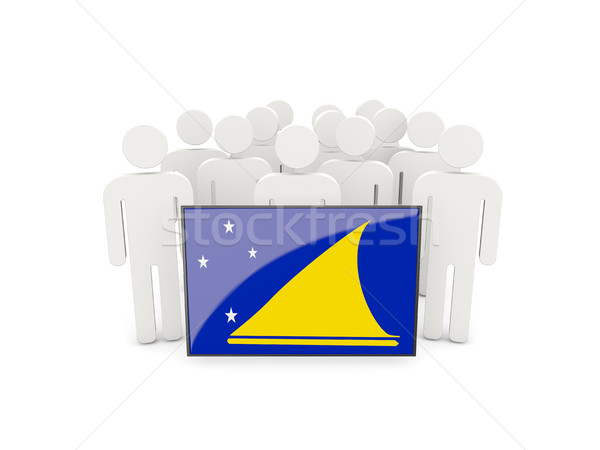 People with flag of tokelau Stock photo © MikhailMishchenko