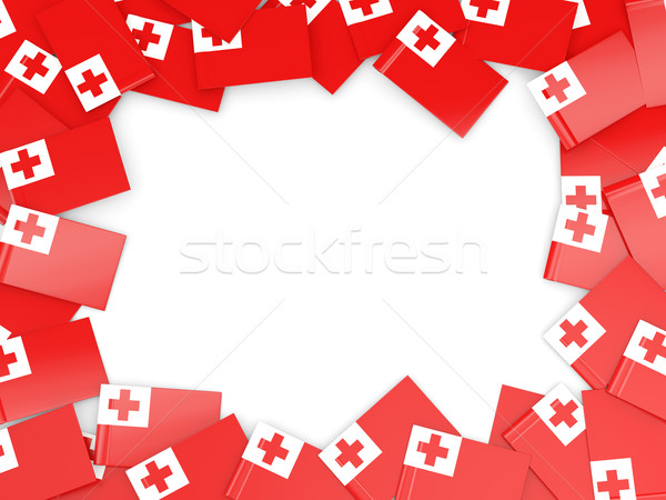 Frame with flag of tonga Stock photo © MikhailMishchenko