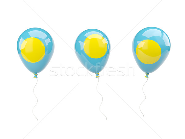 Air ballons pavillon Palau isolé blanche [[stock_photo]] © MikhailMishchenko
