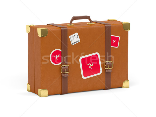 Suitcase with flag of isle of man Stock photo © MikhailMishchenko
