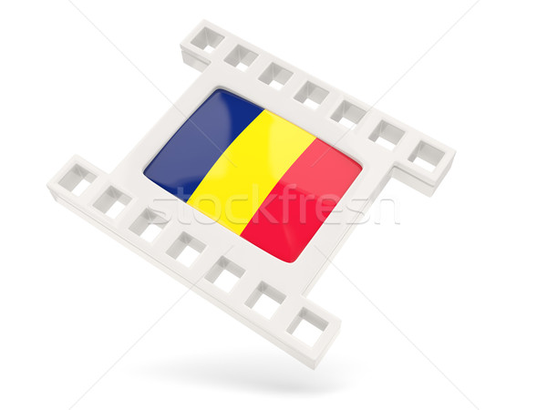 Movie icon with flag of chad Stock photo © MikhailMishchenko