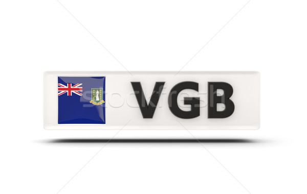 Platz Symbol Flagge Virgin Islands britisch iso Stock foto © MikhailMishchenko