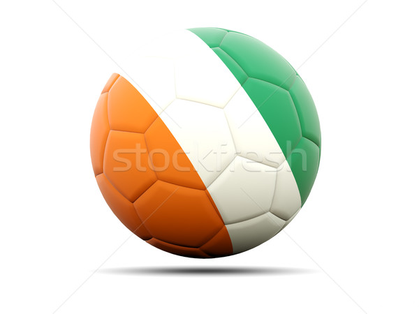 Football with flag of cote d Ivoire Stock photo © MikhailMishchenko