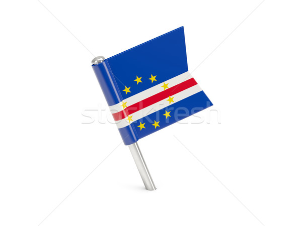 Stock photo: Flag pin of cape verde