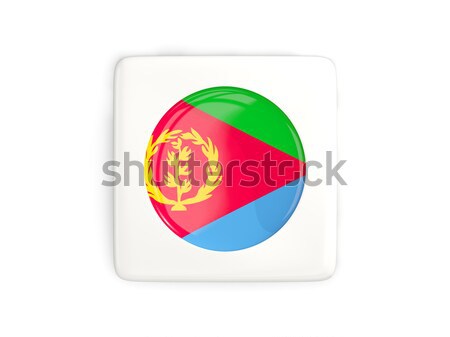 Round sticker with flag of eritrea Stock photo © MikhailMishchenko