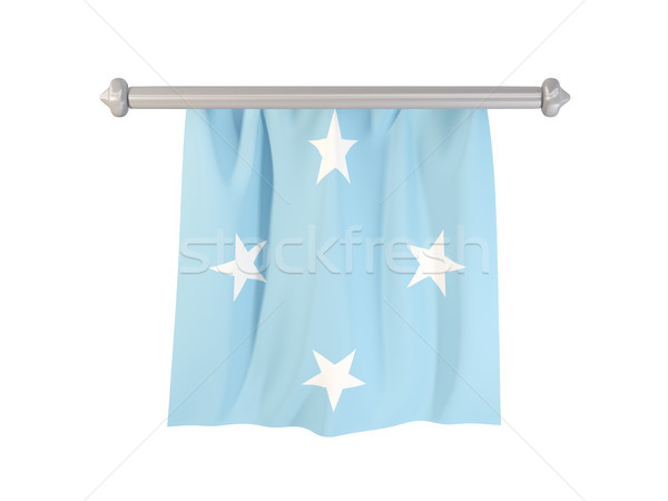 Bandera Micronesia aislado blanco 3d etiqueta Foto stock © MikhailMishchenko