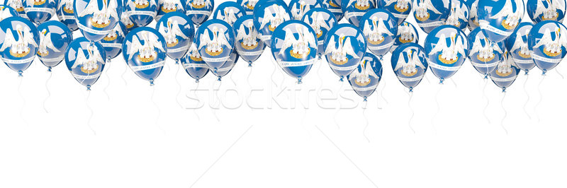 Balloons frame with flag of louisiana. United states local flags Stock photo © MikhailMishchenko