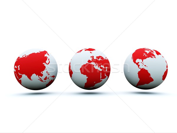 Stock photo: White and red earth