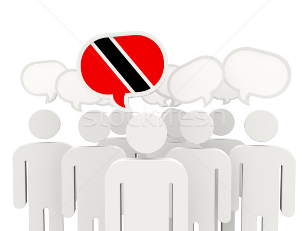 People with flag of trinidad and tobago Stock photo © MikhailMishchenko