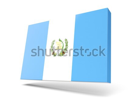 Square label with flag of guatemala Stock photo © MikhailMishchenko