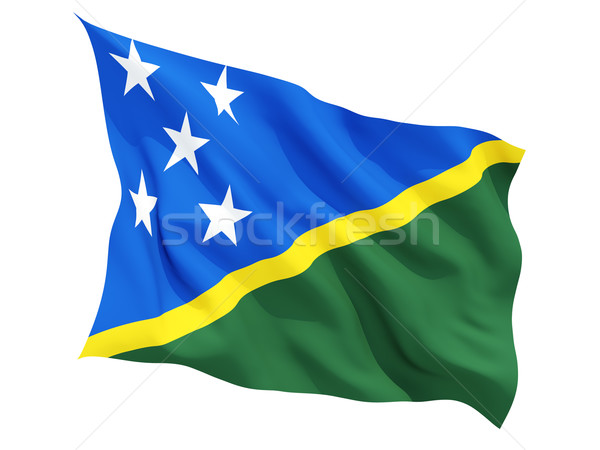 Waving flag of solomon islands Stock photo © MikhailMishchenko