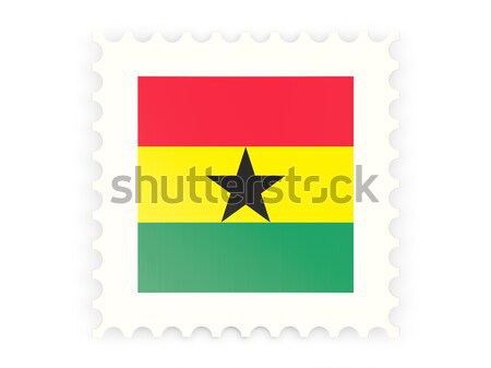 Bent icon with flag of ghana Stock photo © MikhailMishchenko