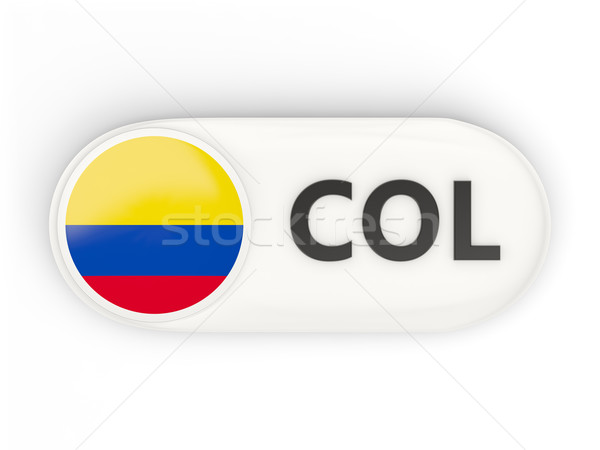 Icona bandiera Colombia iso codice paese Foto d'archivio © MikhailMishchenko