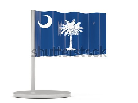 Stock photo: Flag of south carolina, US state square icon