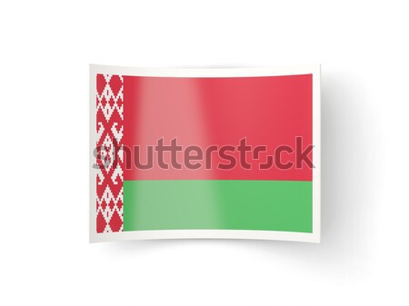 Kare ikon bayrak Belarus Metal çerçeve Stok fotoğraf © MikhailMishchenko