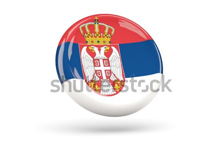 Foto stock: ícone · bandeira · Sérvia · assinar · viajar