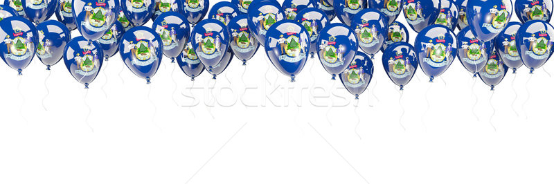 Balloons frame with flag of maine. United states local flags Stock photo © MikhailMishchenko