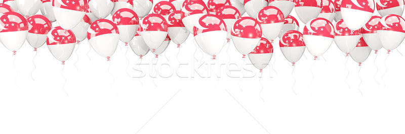 Balloons frame with flag of singapore Stock photo © MikhailMishchenko