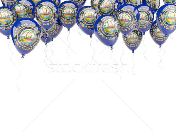 Globos marco bandera New Hampshire Estados Unidos local Foto stock © MikhailMishchenko