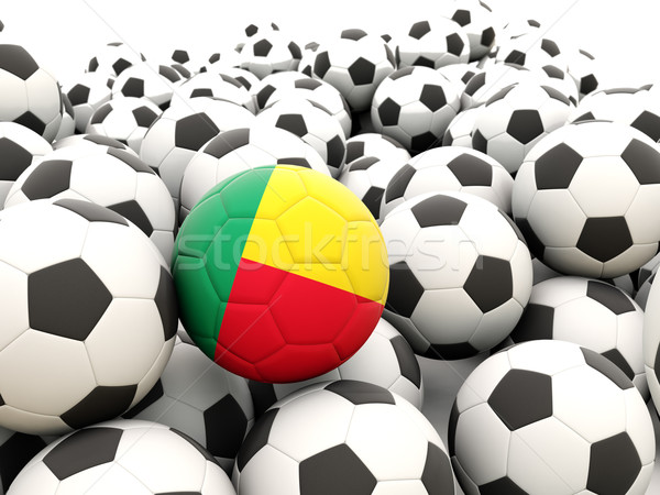 Zdjęcia stock: Piłka · nożna · banderą · Benin · lata