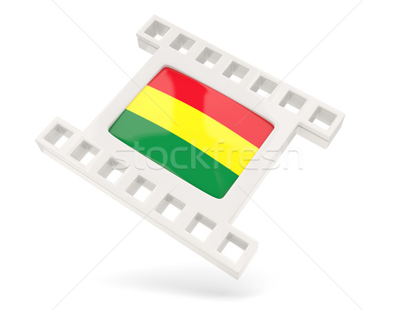 Film ikon bayrak Bolivya yalıtılmış beyaz Stok fotoğraf © MikhailMishchenko